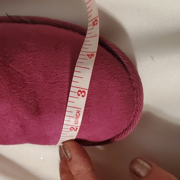 Size 4 Sonoma faux fur trim fushia boots - Picture 9 of 12